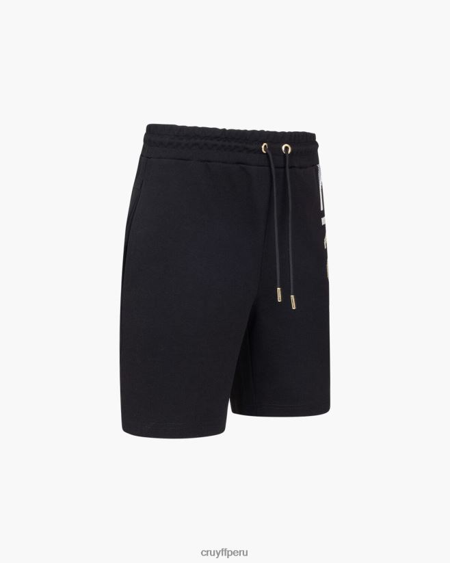 educación física Cruyff pantalones cortos oriol negro 42TR20742 hombres bermudas