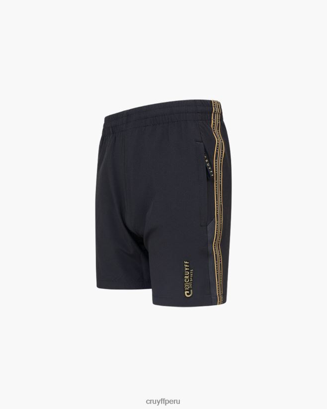 educación física Cruyff pezuña corta negro 42TR20300 hombres bermudas
