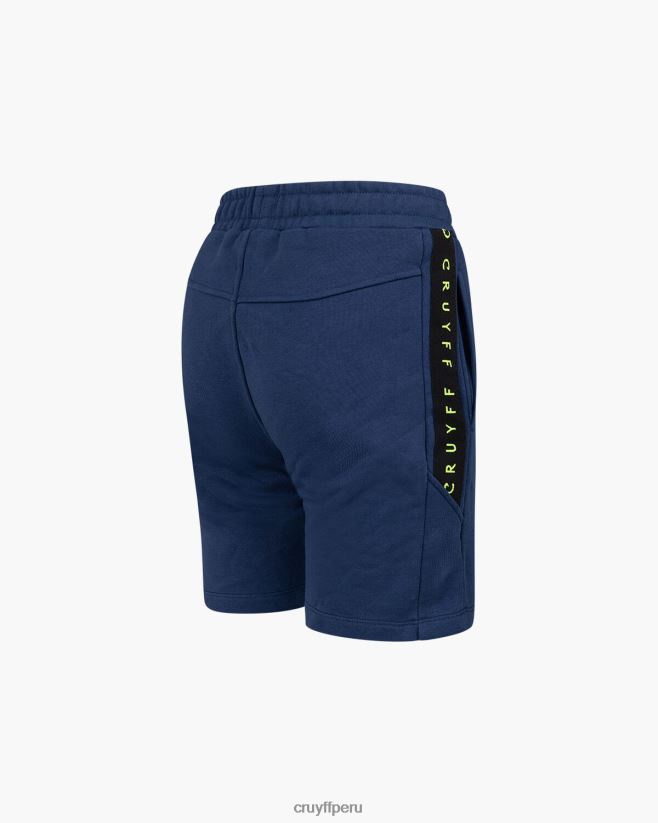 educación física Cruyff refuerzo corto azul marino/amarillo 42TR201190 hombres bermudas
