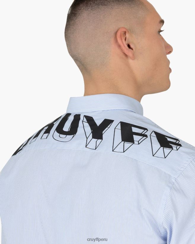 educación física Cruyff camisa bruno azul 42TR20836 hombres camisa