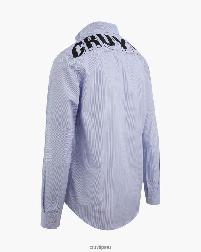 educación física Cruyff camisa bruno azul 42TR20836 hombres camisa