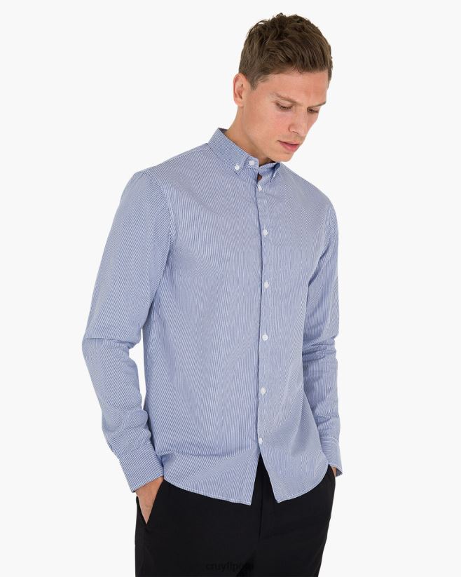 educación física Cruyff camisa rayas rey de aragón azul blanco 42TR20853 hombres camisa