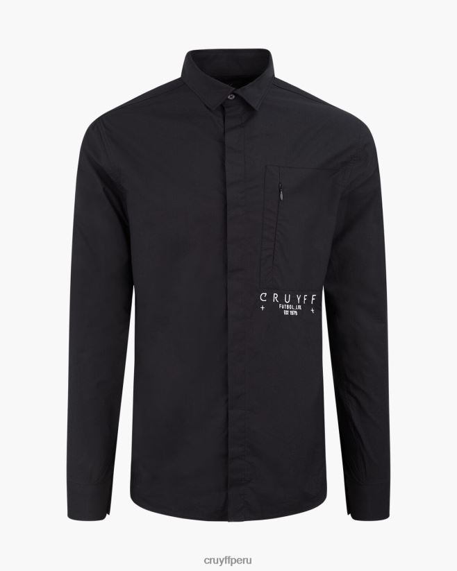 educación física Cruyff camisa yago negro 42TR20834 hombres camisa