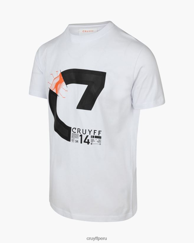 educación física Cruyff alan ss camiseta blanco 42TR20122 hombres camiseta