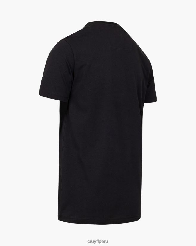 educación física Cruyff alan ss camiseta negro 42TR20177 hombres camiseta