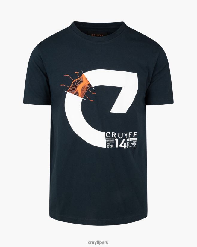 educación física Cruyff alan ss camiseta noches azules 42TR20123 hombres camiseta
