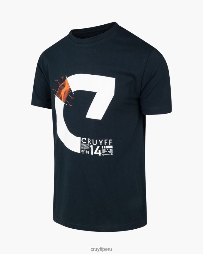 educación física Cruyff alan ss camiseta noches azules 42TR20123 hombres camiseta