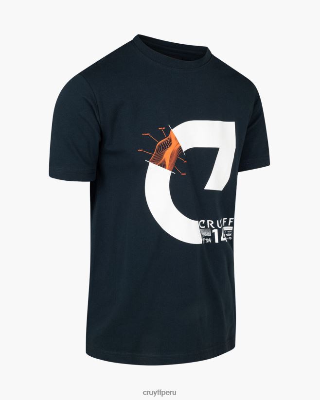 educación física Cruyff alan ss camiseta noches azules 42TR20123 hombres camiseta