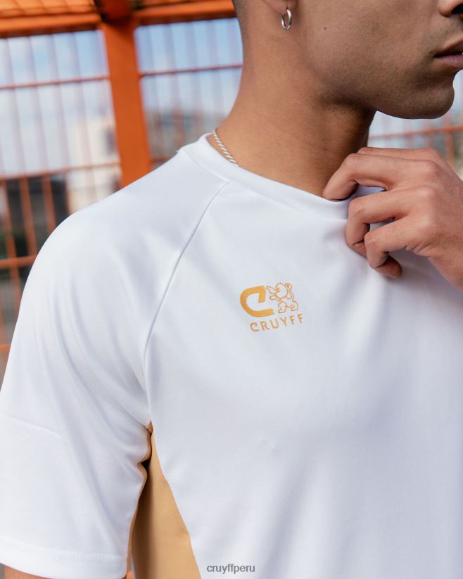 educación física Cruyff camisa de giro tecnológico Oro blanco 42TR20630 hombres camiseta