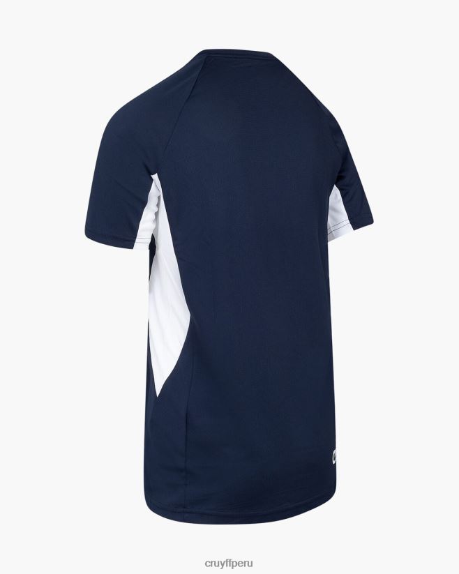 educación física Cruyff camisa de giro tecnológico azul marino/blanco 42TR20632 hombres camiseta