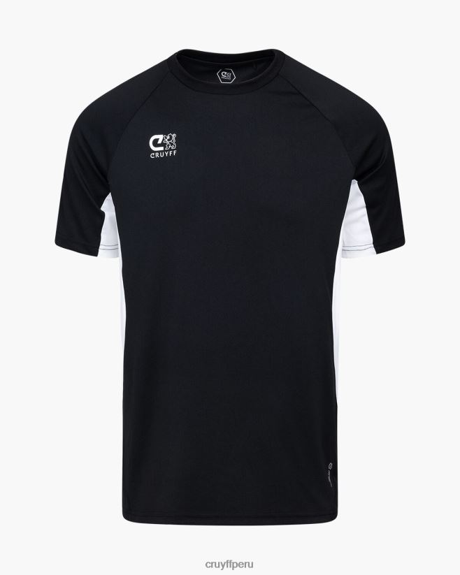 educación física Cruyff camisa de giro tecnológico blanco negro 42TR20686 hombres camiseta