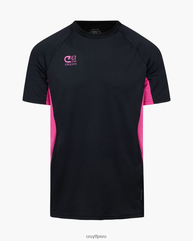 educación física Cruyff camisa de giro tecnológico negro/varios 42TR20671 hombres camiseta