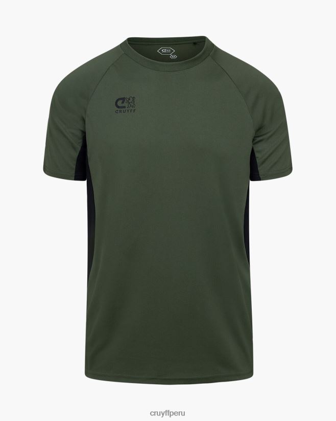 educación física Cruyff camisa de giro tecnológico verde/negro 42TR20631 hombres camiseta