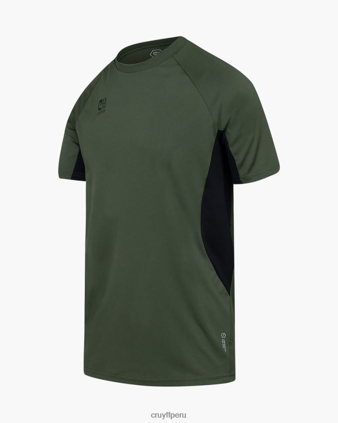 educación física Cruyff camisa de giro tecnológico verde/negro 42TR20631 hombres camiseta