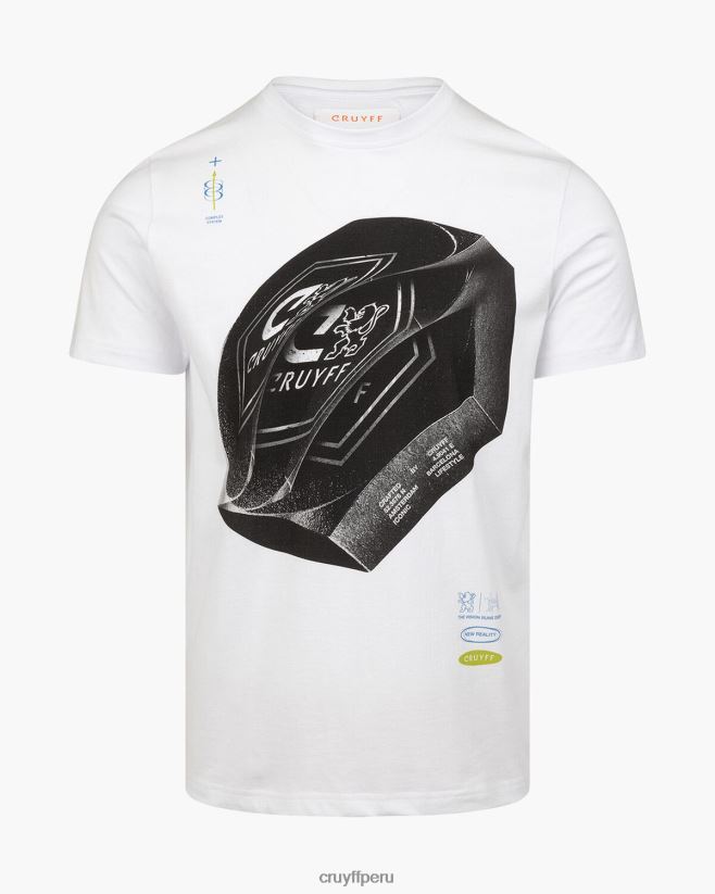 educación física Cruyff camiseta alex blanco 42TR20199 hombres camiseta