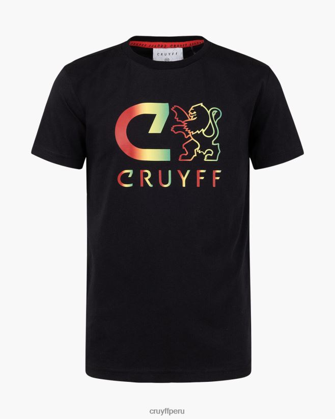educación física Cruyff camiseta básica amarillo negro 42TR201208 hombres camiseta