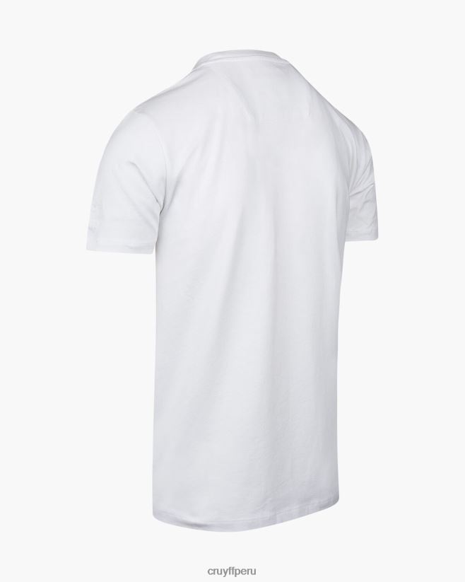 educación física Cruyff camiseta conmemorativa ams blanco 42TR20819 hombres camiseta