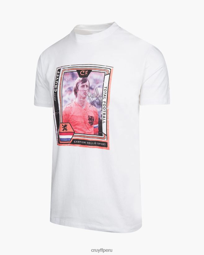 educación física Cruyff camiseta conmemorativa nl blanco 42TR20783 hombres camiseta
