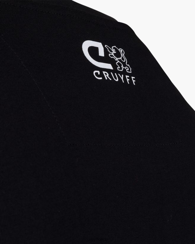 educación física Cruyff camiseta de aimar negro 42TR20886 hombres camiseta