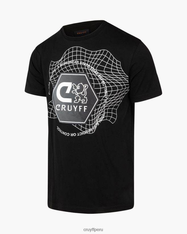 educación física Cruyff camiseta de ayudante negro 42TR20276 hombres camiseta