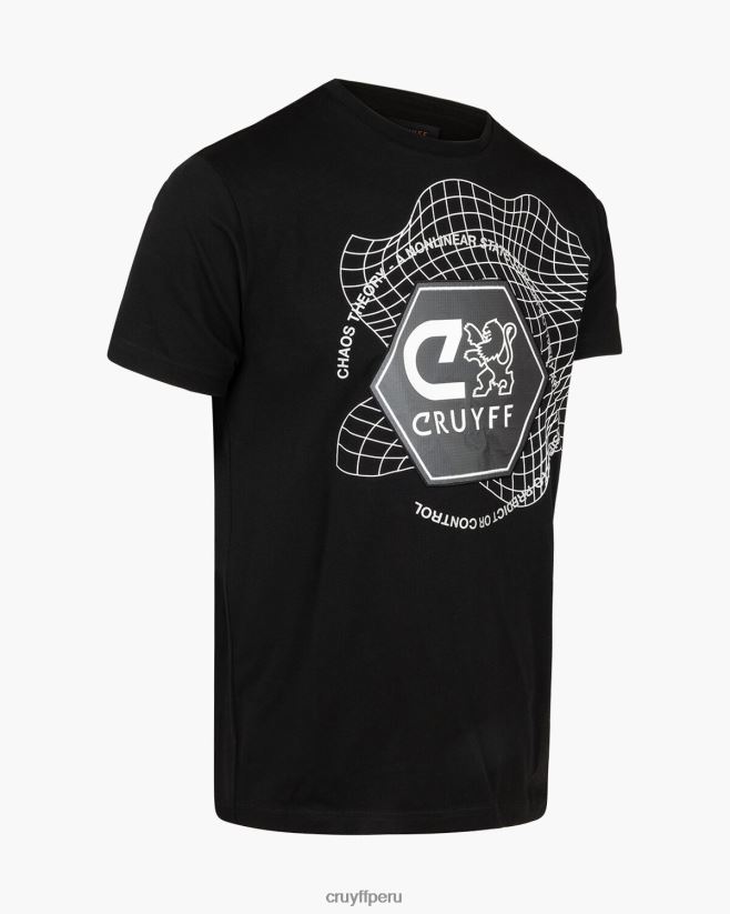 educación física Cruyff camiseta de ayudante negro 42TR20276 hombres camiseta
