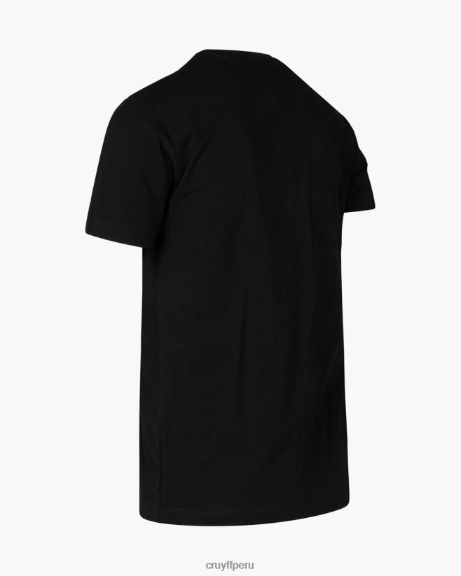 educación física Cruyff camiseta de ayudante negro 42TR20276 hombres camiseta