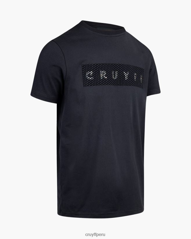 educación física Cruyff camiseta de camuflaje negro 42TR20603 hombres camiseta