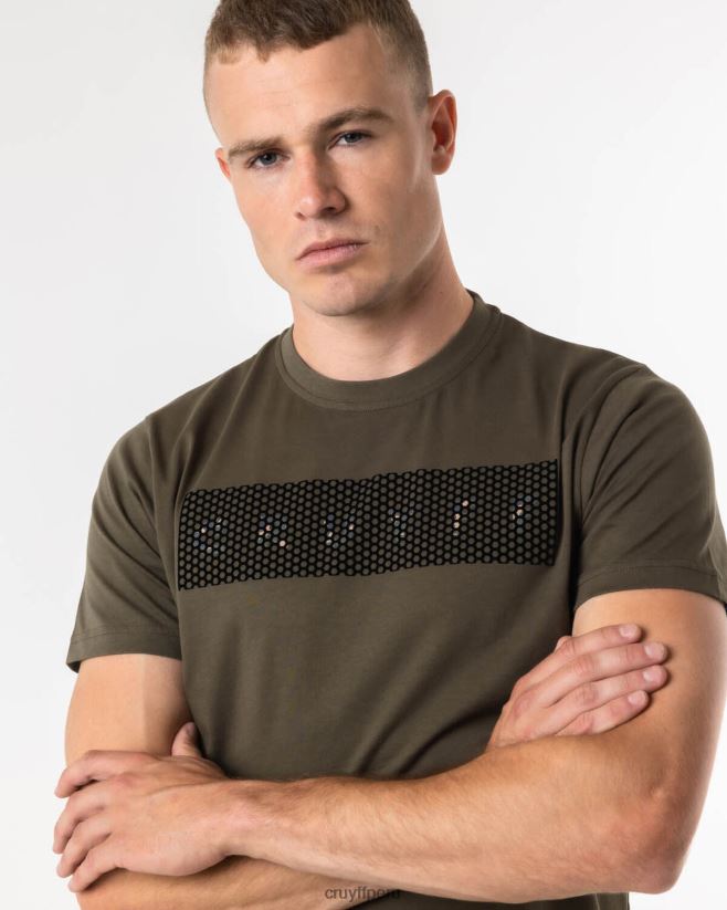 educación física Cruyff camiseta de camuflaje verde 42TR20601 hombres camiseta