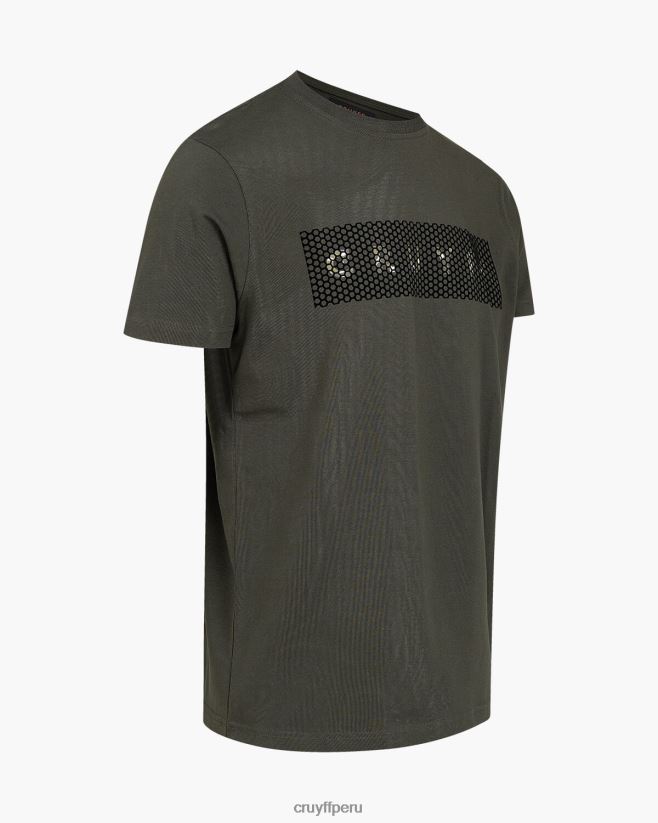 educación física Cruyff camiseta de camuflaje verde 42TR20601 hombres camiseta