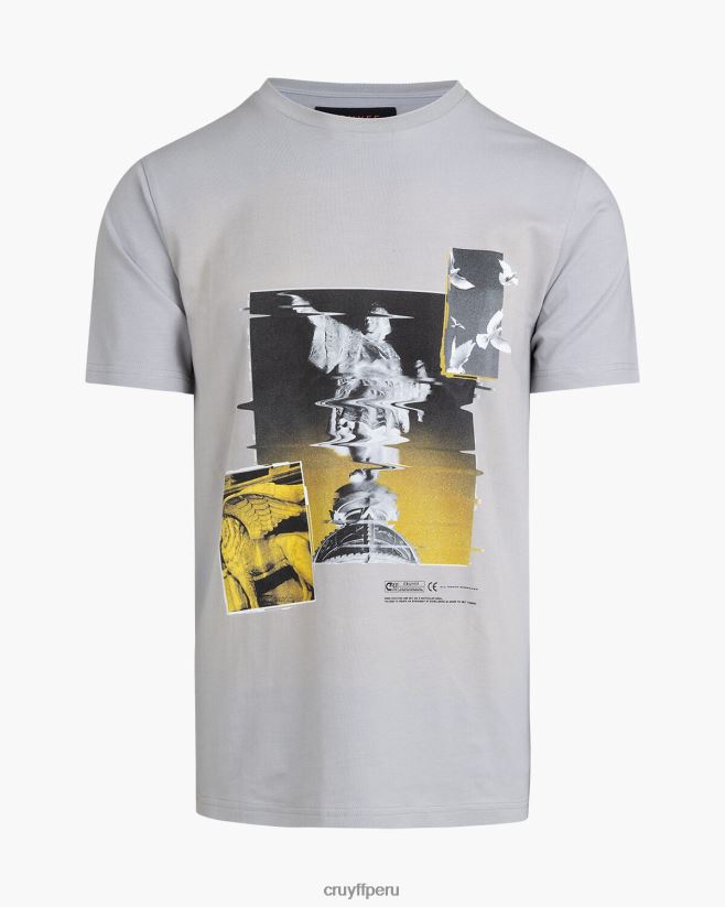 educación física Cruyff camiseta de colombo gris claro 42TR20256 hombres camiseta