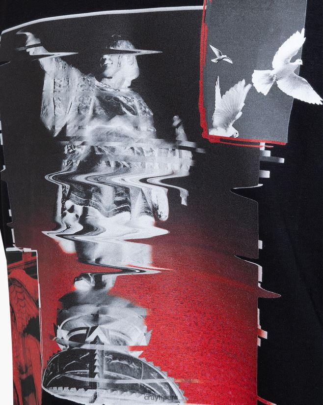 educación física Cruyff camiseta de colombo negro 42TR20254 hombres camiseta