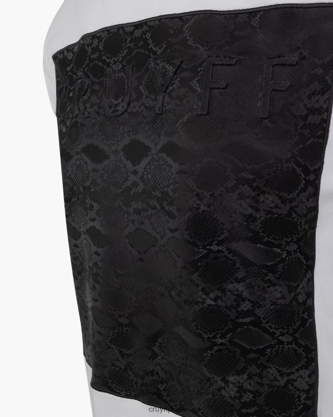 educación física Cruyff camiseta de culebra blanco 42TR20576 hombres camiseta