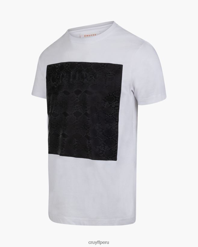 educación física Cruyff camiseta de culebra blanco 42TR20576 hombres camiseta