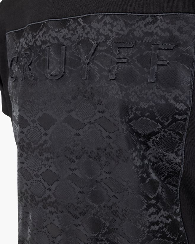 educación física Cruyff camiseta de culebra negro 42TR20577 hombres camiseta
