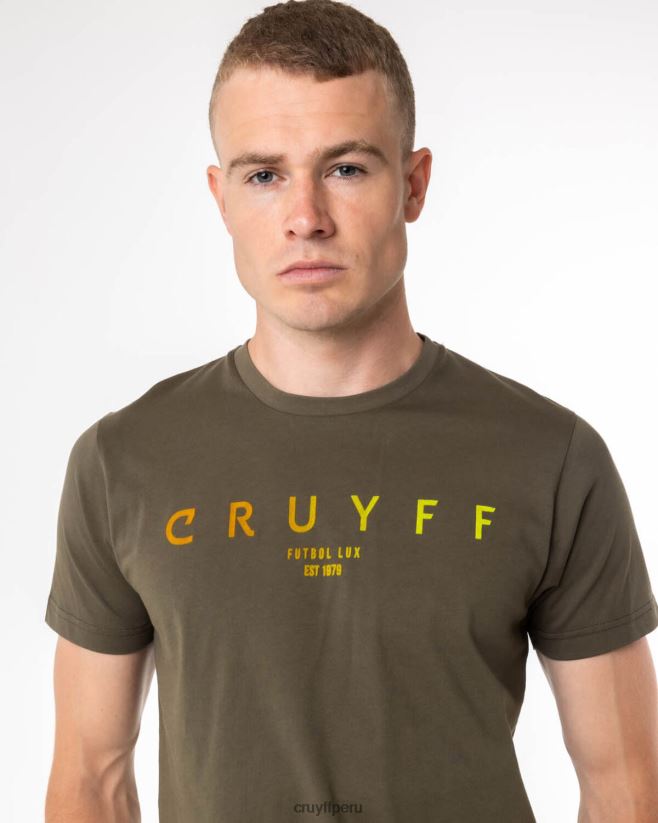 educación física Cruyff camiseta de éder verde 42TR20362 hombres camiseta