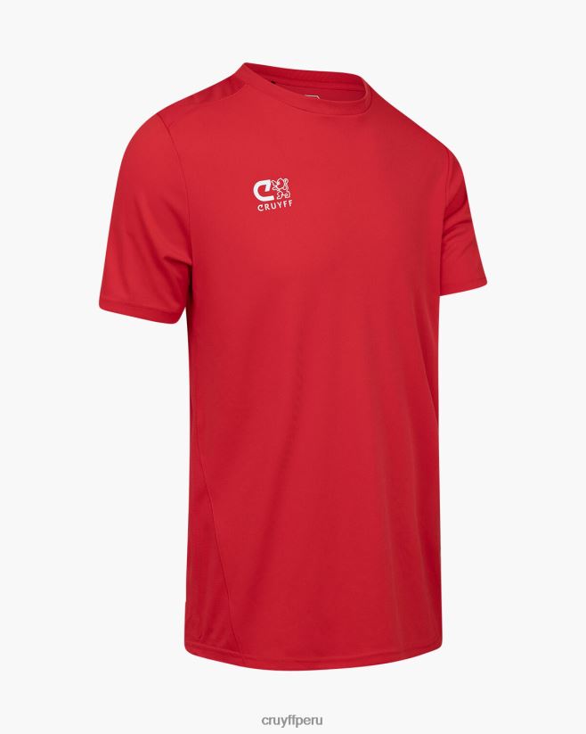 educación física Cruyff camiseta de entrenamiento rojo 42TR20628 hombres camiseta