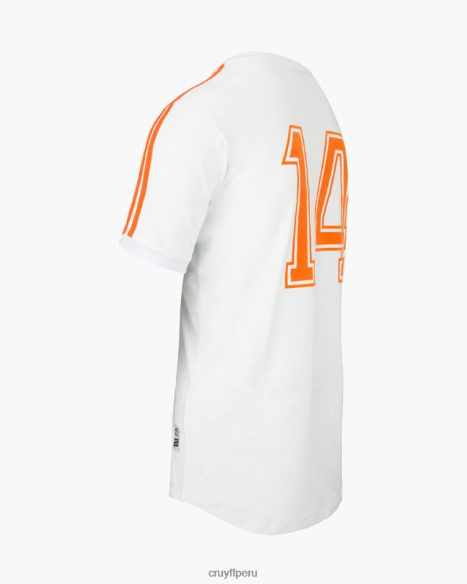 educación física Cruyff camiseta de la copa del mundo blanco 42TR20788 hombres camiseta