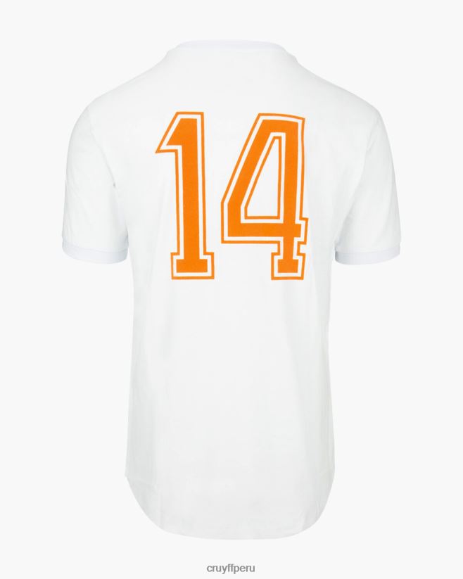 educación física Cruyff camiseta de la copa del mundo blanco 42TR20788 hombres camiseta