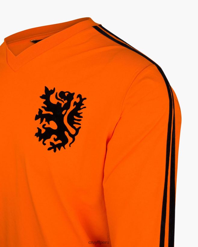 educación física Cruyff camiseta de la copa del mundo manga larga-95 % poliéster/5 % spandex naranja 42TR20786 hombres camiseta
