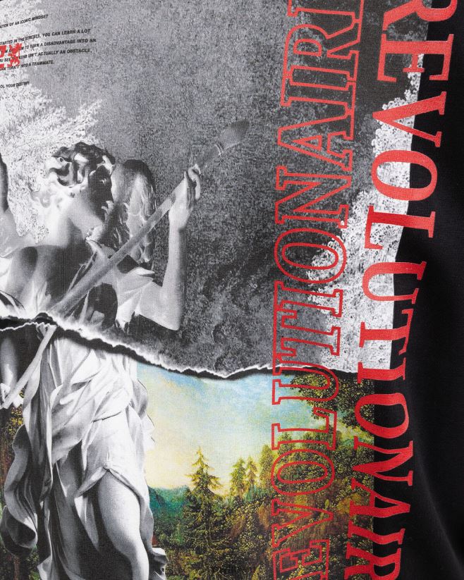 educación física Cruyff camiseta de los ángeles negro 42TR201308 hombres camiseta