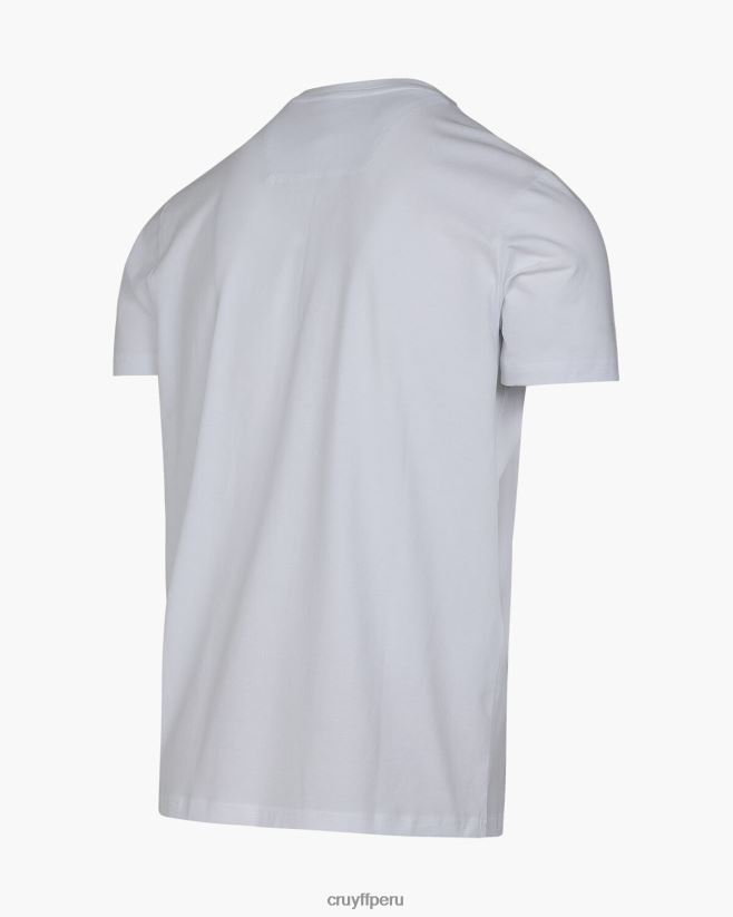 educación física Cruyff camiseta de rayos blanco 42TR20205 hombres camiseta