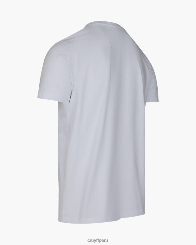 educación física Cruyff camiseta de rayos blanco 42TR20205 hombres camiseta