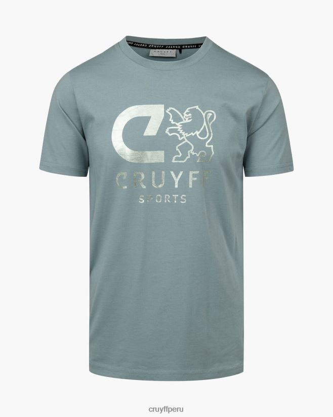 educación física Cruyff camiseta de refuerzo azul 42TR2014 hombres camiseta