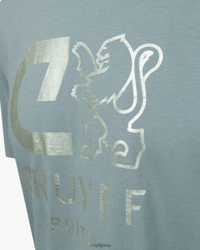 educación física Cruyff camiseta de refuerzo azul 42TR2014 hombres camiseta