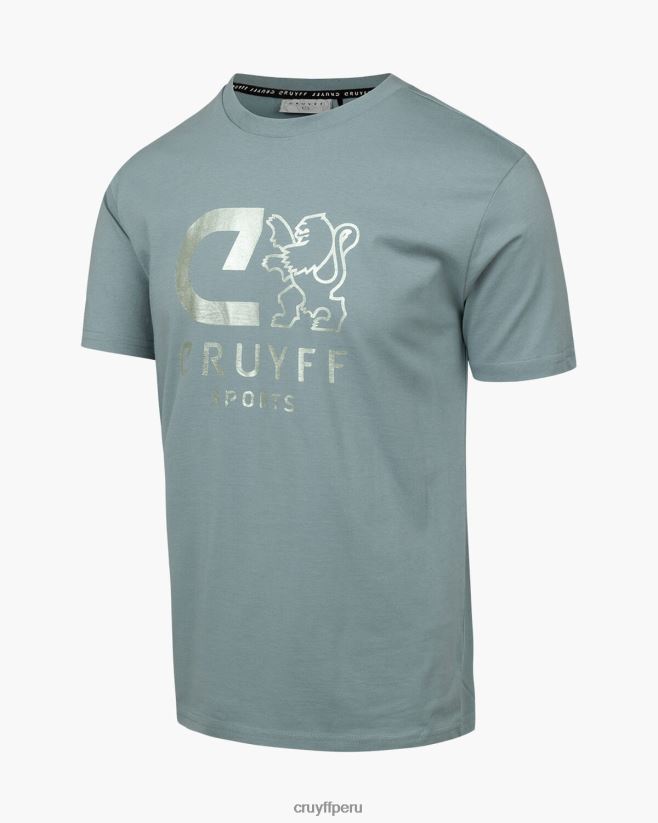 educación física Cruyff camiseta de refuerzo azul 42TR2014 hombres camiseta