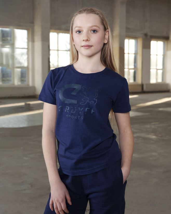 educación física Cruyff camiseta de refuerzo azul real 42TR2064 hombres camiseta