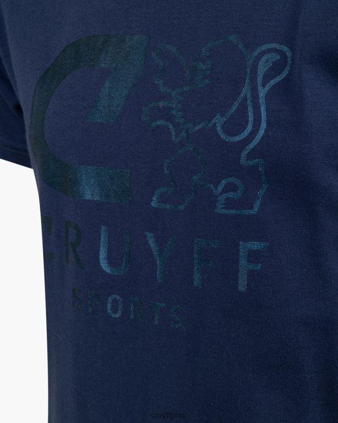 educación física Cruyff camiseta de refuerzo azul real 42TR2064 hombres camiseta