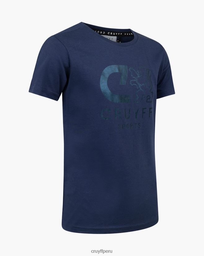 educación física Cruyff camiseta de refuerzo azul real 42TR2064 hombres camiseta