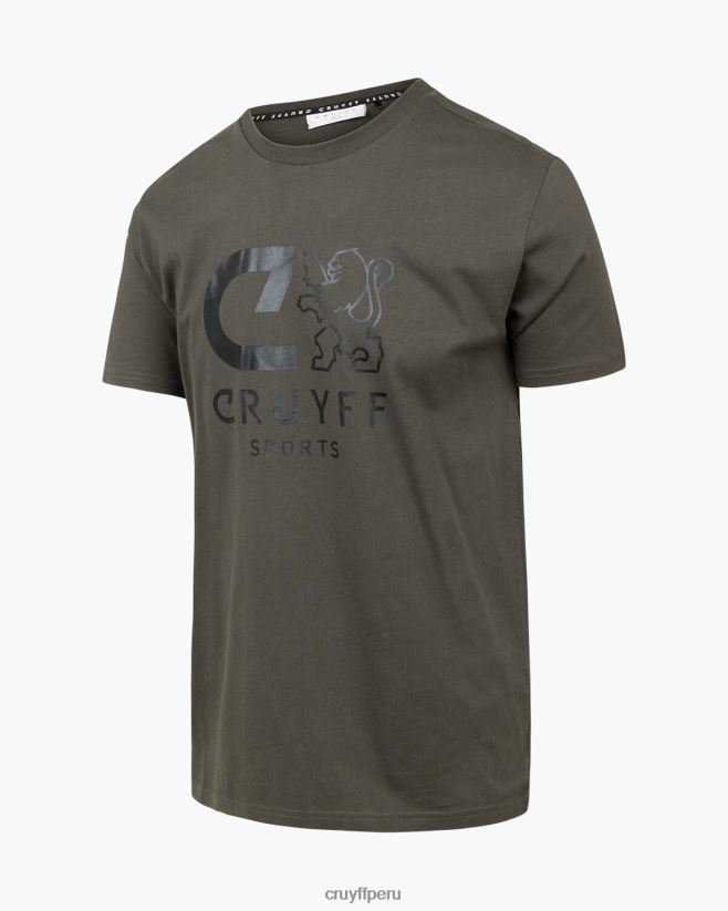 educación física Cruyff camiseta de refuerzo ejercito verde 42TR2013 hombres camiseta