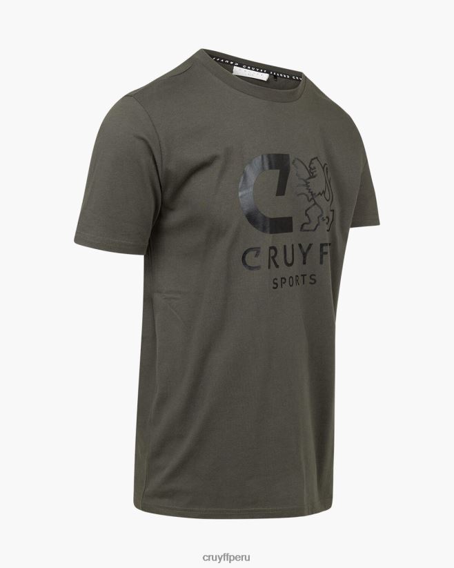educación física Cruyff camiseta de refuerzo ejercito verde 42TR2013 hombres camiseta